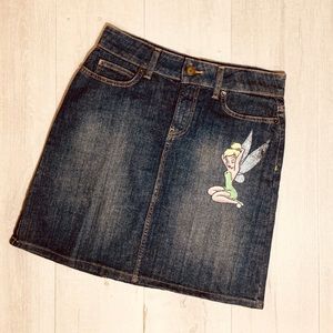 Disneystore Tinker Bell Denim Skirt